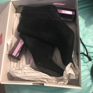 Black ankle boots